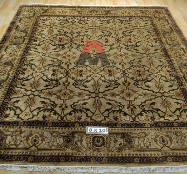 Pure Hand Knotted Export Quality Woolen Carpets for Living Room, Hall, Bedroom 8 Feet X 10 Feet
