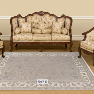 Ultra Premium Highest Density Imported Irani Persian Silk Carpet for Your Living Room, Hall & Dinning Area 5 feet x 7.6 feet