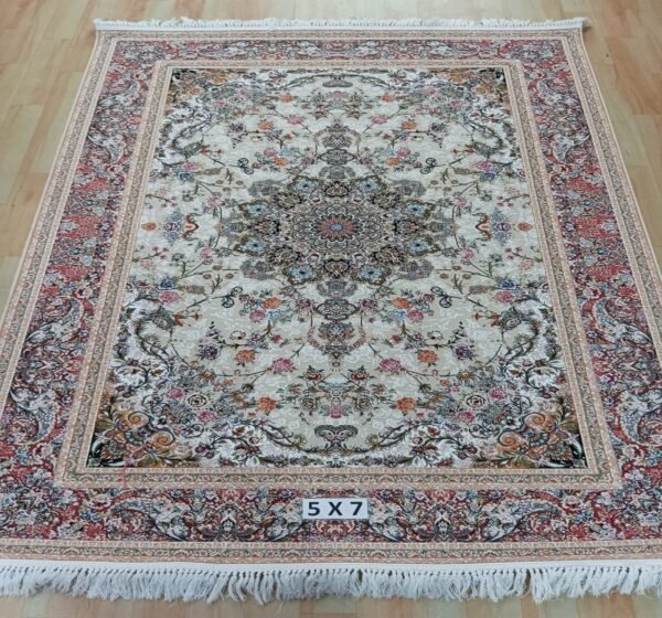 Ultra Premium Highest Density Imported Irani Persian Silk Carpet for Your Living Room, Hall & Dinning Area 5 feet x 7 feet