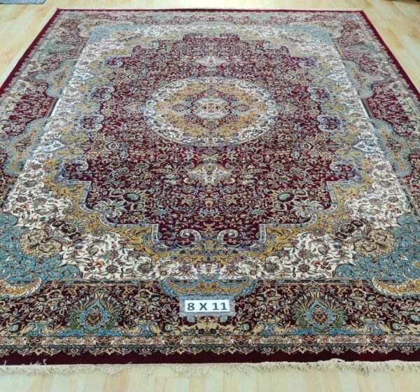 Ultra Premium Highest Density Imported Irani Persian Silk Carpet for Your Living Room, Hall & Dinning Area 8 feet x 11 feet
