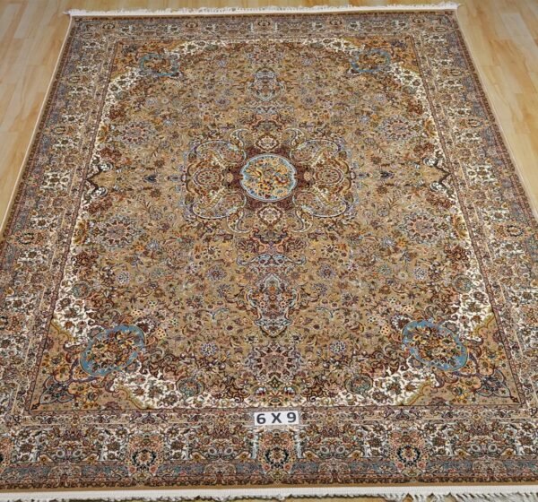 Ultra Premium Highest Density Imported Irani Persian Silk Carpet for Your Living Room, Hall & Dinning Area 6 feet x 9 feet
