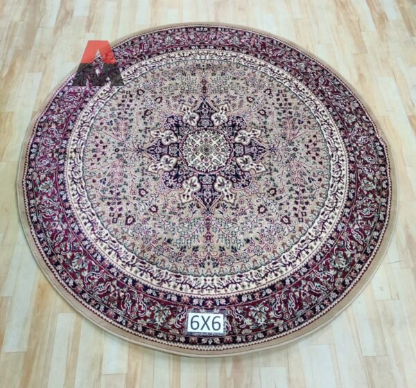 Kashmiri Persian Design Carpet for Living Room Bedroom and for Hall | Handwoven Designer Anti Skid Carpets