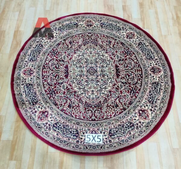 Kashmiri Persian Design Carpet for Living Room Bedroom and for Hall | Handwoven Designer Anti Skid Carpets