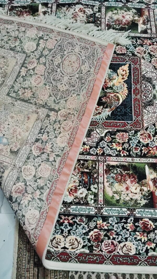 Ultra Premium Highest Density Imported Irani Persian Silk Carpet for Your Living Room, Hall & Dinning Area 6 feet x 9 feet - Image 3