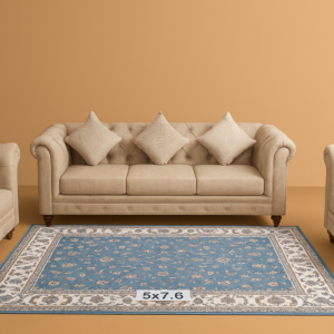 Ultra Premium Highest Density Imported Irani Persian Silk Carpet for Your Living Room, Hall & Dinning Area 5 feet x 7.6 feet