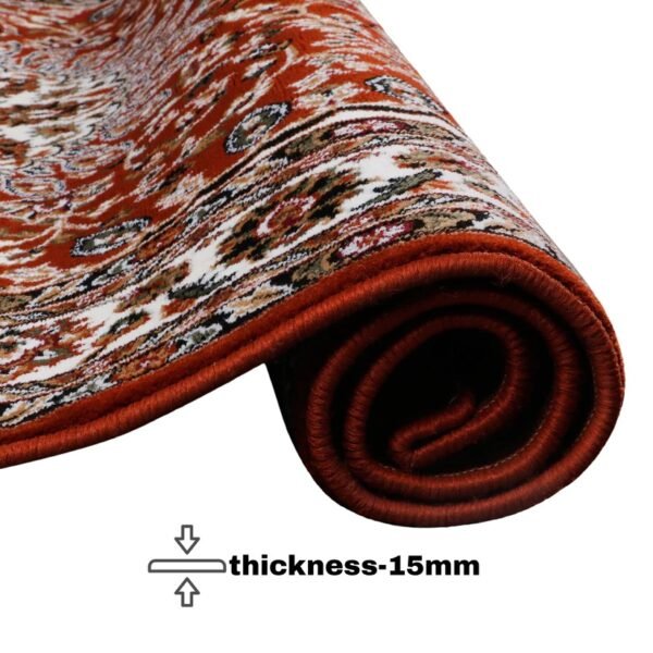 Kashmiri Persian Design Carpet for Living Room Bedroom and for Hall | Handwoven Designer Anti Skid Carpets - Image 4