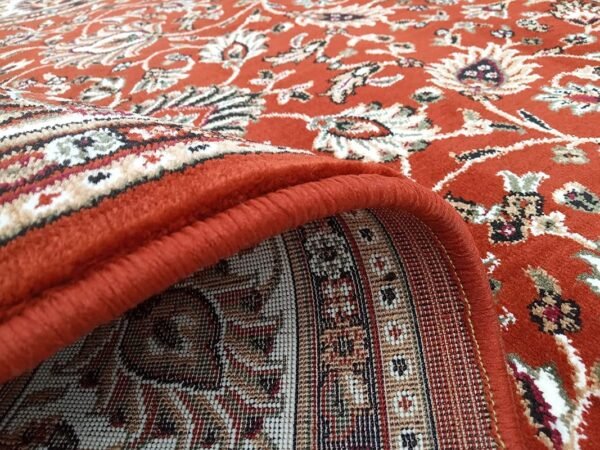 Kashmiri Persian Design Carpet for Living Room Bedroom and for Hall | Handwoven Designer Anti Skid Carpets - Image 5
