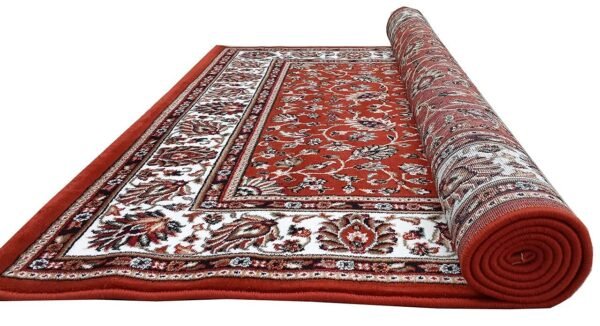 Kashmiri Persian Design Carpet for Living Room Bedroom and for Hall | Handwoven Designer Anti Skid Carpets - Image 2