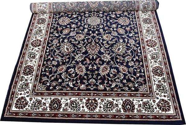 Kashmiri Persian Design Carpet for Living Room Bedroom and for Hall | Handwoven Designer Anti Skid Carpets - Image 2