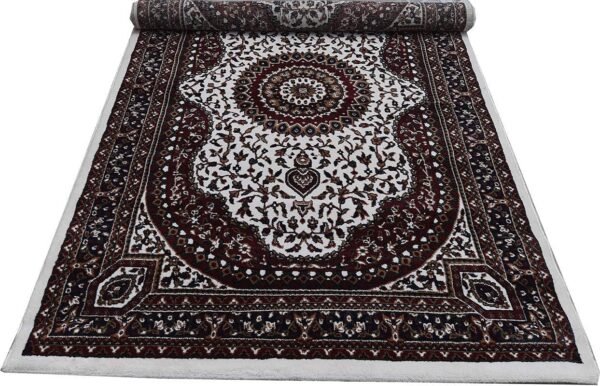 Kashmiri Persian Design Carpet for Living Room Bedroom and for Hall | Handwoven Designer Anti Skid Carpets - Image 4