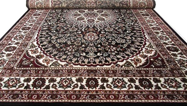 Kashmiri Persian Design Carpet for Living Room Bedroom and for Hall | Handwoven Designer Anti Skid Carpets - Image 4