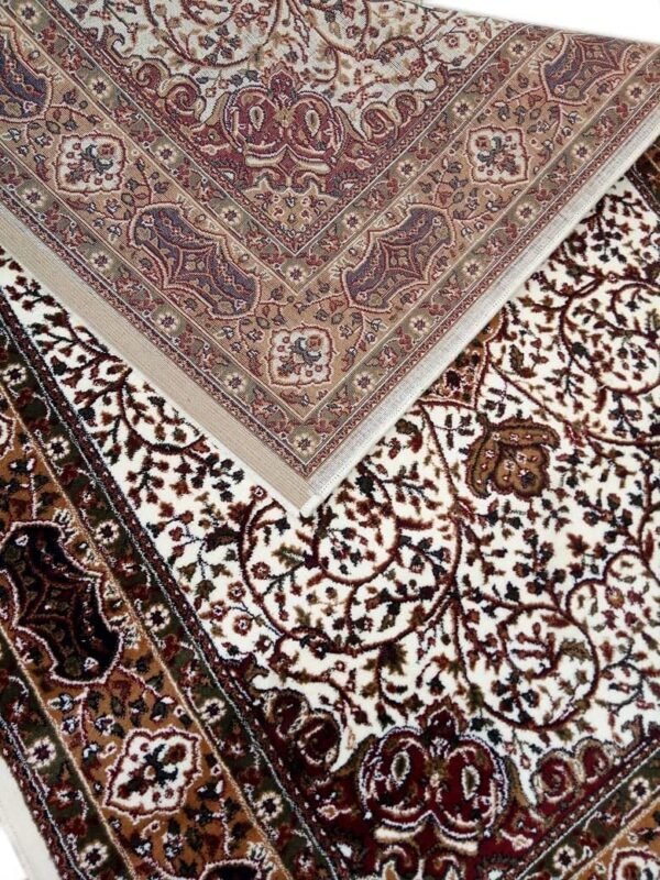 Kashmiri Persian Design Carpet for Living Room Bedroom and for Hall | Handwoven Designer Anti Skid Carpets - Image 4