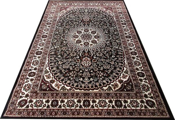 Kashmiri Persian Design Carpet for Living Room Bedroom and for Hall | Handwoven Designer Anti Skid Carpets - Image 3