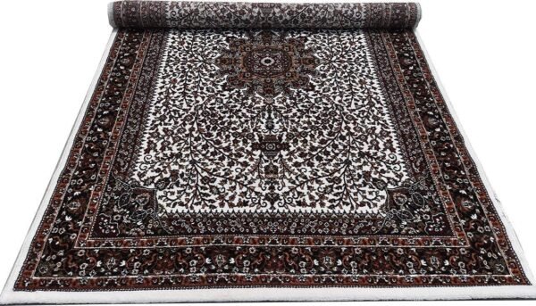 Kashmiri Persian Design Carpet for Living Room Bedroom and for Hall | Handwoven Designer Anti Skid Carpets - Image 4