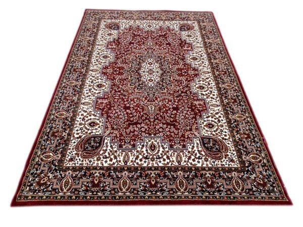 Kashmiri Persian Design Carpet for Living Room Bedroom and for Hall | Handwoven Designer Anti Skid Carpets - Image 3