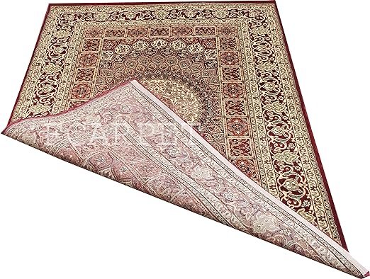 Kashmiri Persian Design Carpet for Living Room Bedroom and for Hall | Handwoven Designer Anti Skid Carpets - Image 2