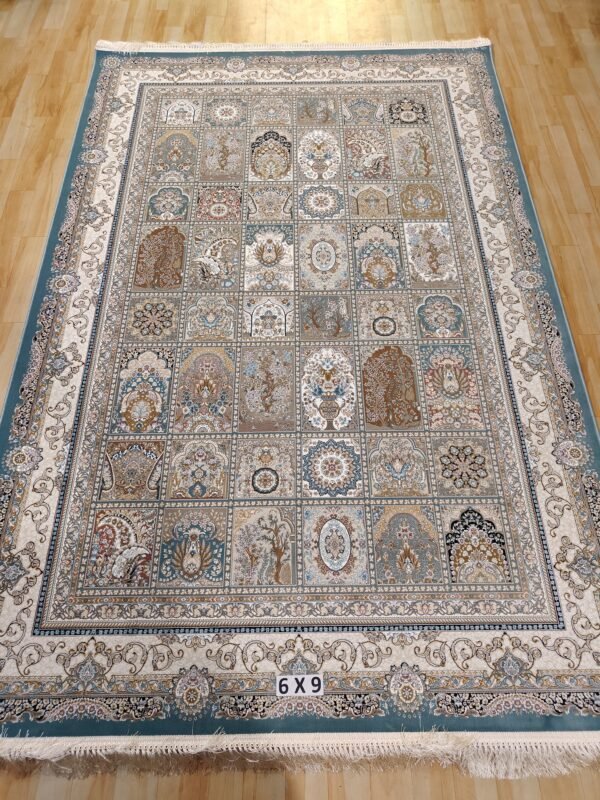 Ultra Premium Highest Density Imported Irani Persian Silk Carpet for Your Living Room, Hall & Dinning Area 6 Feet X 7 Feet