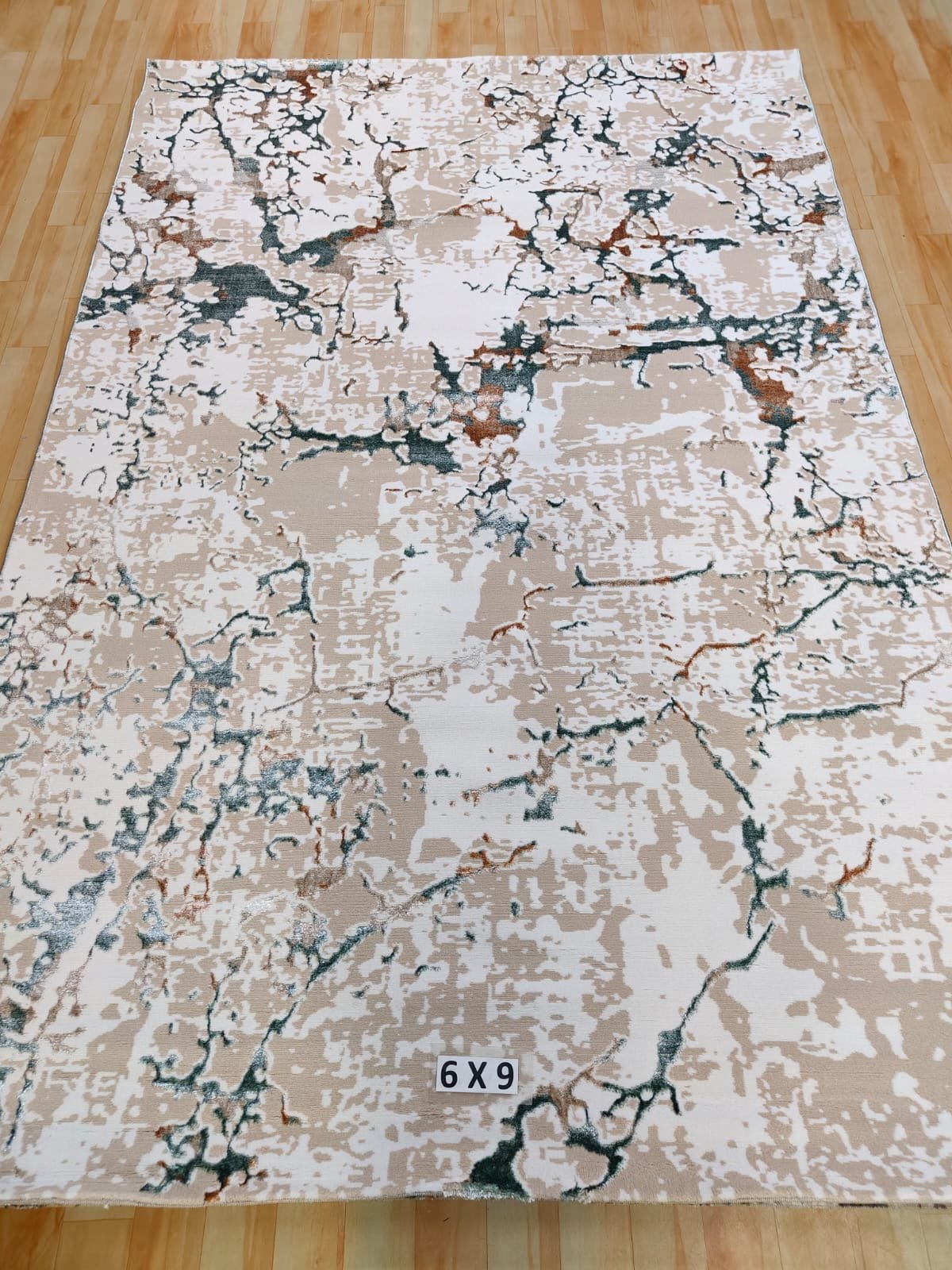 Abstract Area Rug Modern Style | Premium Turkish Made Superior Comfort & Construction | Stain Shedding Resistant 6 Feet X 9 Feet