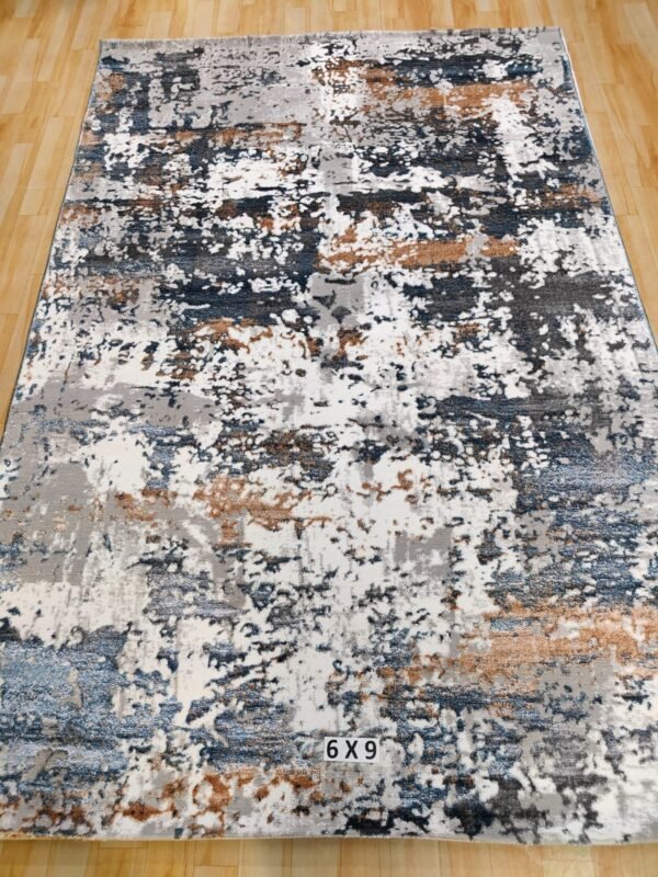 Abstract Area Rug Modern Style | Premium Turkish Made Superior Comfort & Construction | Stain Shedding Resistant 6 Feet X 9 Feet