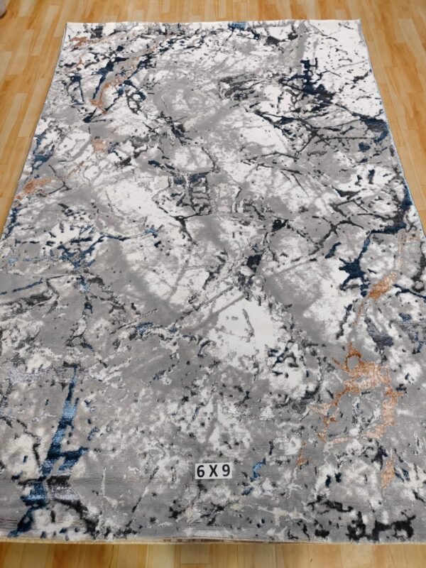 Abstract Area Rug Modern Style | Premium Turkish Made Superior Comfort & Construction | Stain Shedding Resistant 6 Feet X 9 Feet