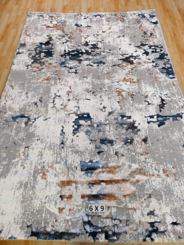 Abstract Area Rug Modern Style | Premium Turkish Made Superior Comfort & Construction | Stain Shedding Resistant 6 Feet X 9 Feet