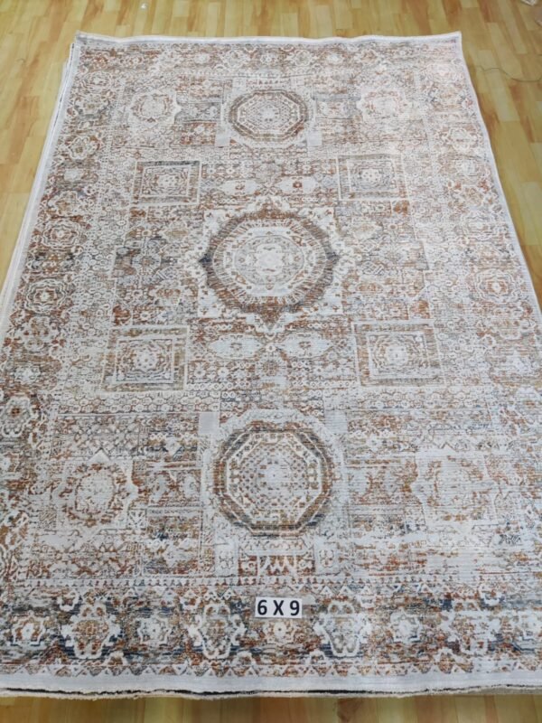 Abstract Area Rug Modern Style | Premium Turkish Made Superior Comfort & Construction | Stain Shedding Resistant 6 Feet X 9 Feet