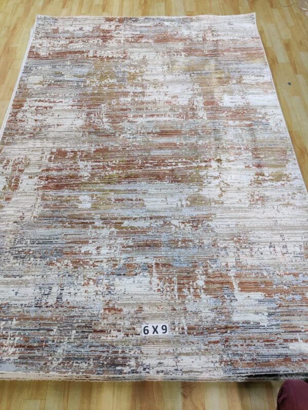 Abstract Area Rug Modern Style | Premium Turkish Made Superior Comfort & Construction | Stain Shedding Resistant 6 Feet X 9 Feet