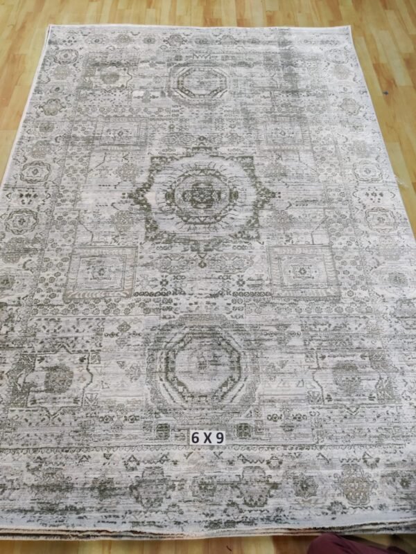 Abstract Area Rug Modern Style | Premium Turkish Made Superior Comfort & Construction | Stain Shedding Resistant 6 Feet X 9 Feet