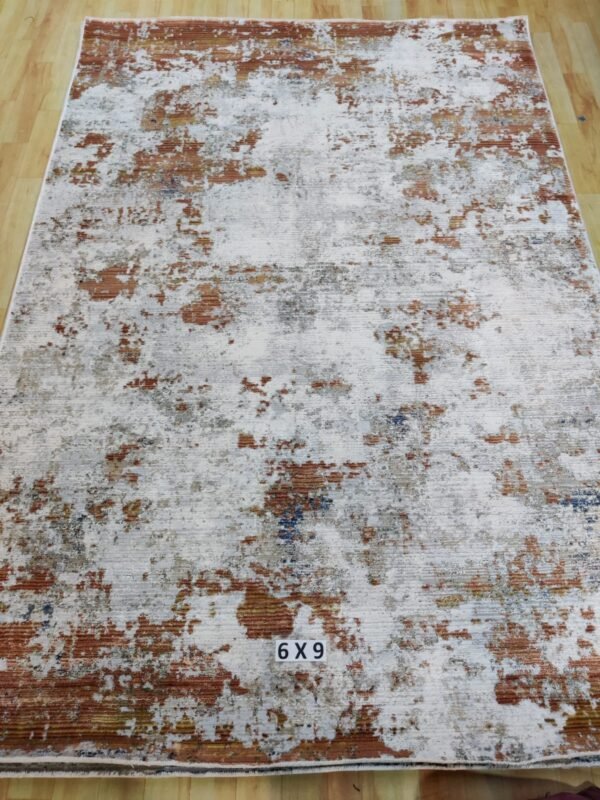 Abstract Area Rug Modern Style | Premium Turkish Made Superior Comfort & Construction | Stain Shedding Resistant 6 Feet X 9 Feet