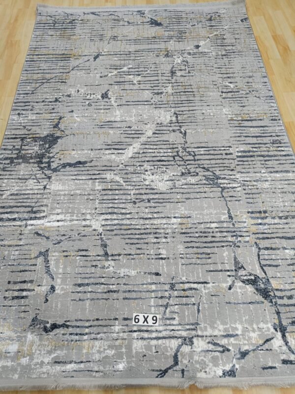 Abstract Area Rug Modern Style | Premium Turkish Made Superior Comfort & Construction | Stain Shedding Resistant 6 Feet X 9 Feet