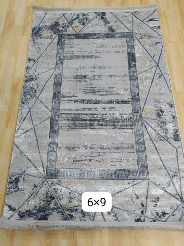 Abstract Area Rug Modern Style | Premium Turkish Made Superior Comfort & Construction | Stain Shedding Resistant 6 Feet X 9 Feet