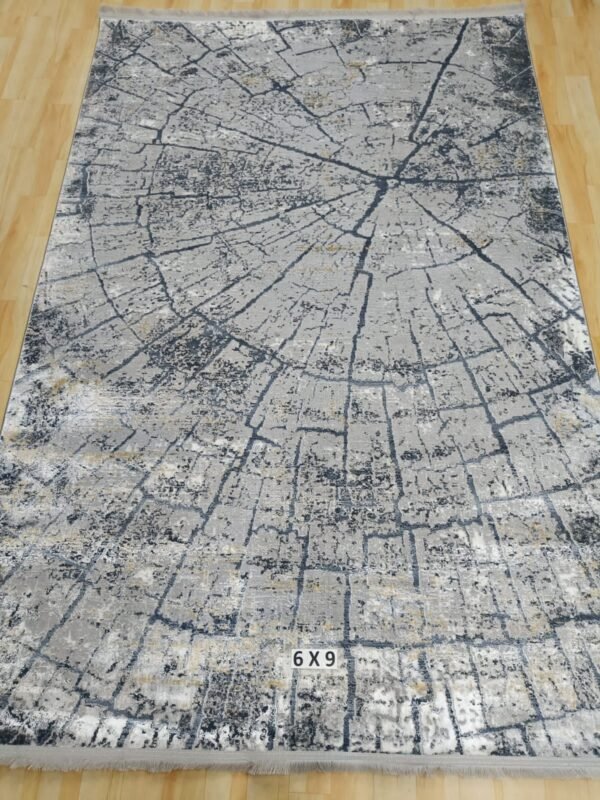 Abstract Area Rug Modern Style | Premium Turkish Made Superior Comfort & Construction | Stain Shedding Resistant 6 Feet X 9 Feet