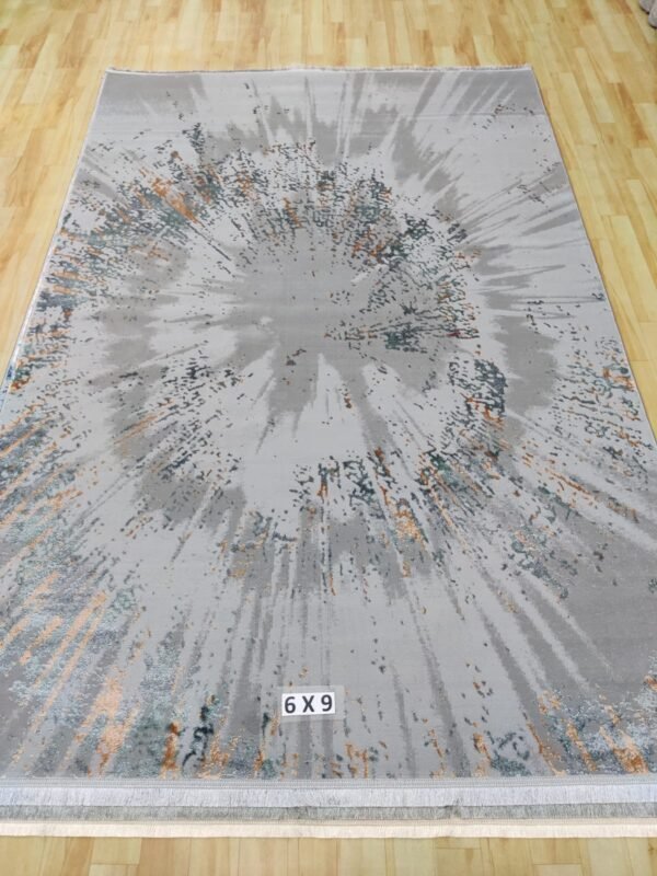 Abstract Area Rug Modern Style | Premium Turkish Made Superior Comfort & Construction | Stain Shedding Resistant 6 Feet X 9 Feet