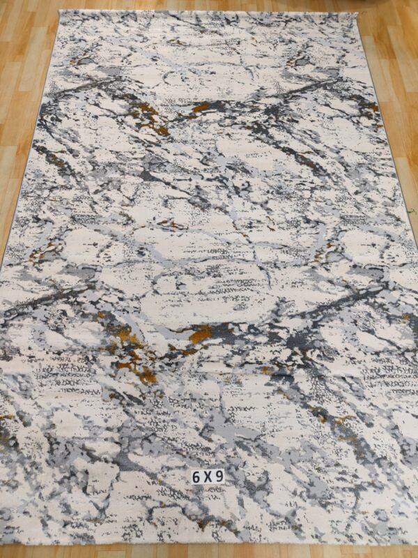 Abstract Area Rug Modern Style | Premium Turkish Made Superior Comfort & Construction | Stain Shedding Resistant 6 Feet X 9 Feet