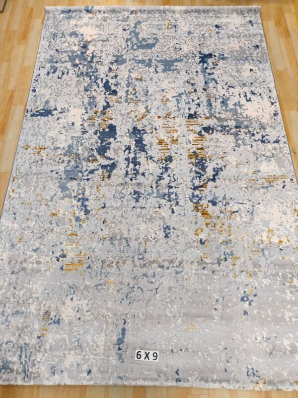 Abstract Area Rug Modern Style | Premium Turkish Made Superior Comfort & Construction | Stain Shedding Resistant 6 Feet X 9 Feet
