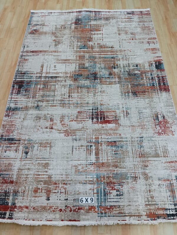 Abstract Area Rug Modern Style | Premium Turkish Made Superior Comfort & Construction | Stain Shedding Resistant 6 Feet X 9 Feet