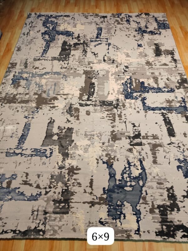 Abstract Area Rug Modern Style | Premium Turkish Made Superior Comfort & Construction | Stain Shedding Resistant 6 Feet X 9 Feet