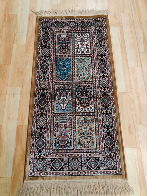 Kashmiri Persian Design Carpet for Living Room Bedroom and for Hall | Machine woven Designer Anti Skid Carpets 2 Feet X 4 Feet