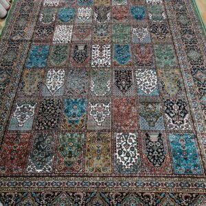 Kashmiri Persian Design Carpet for Living Room Bedroom and for Hall | Machine Woven Designer Anti Skid Carpets 8 Feet X 11 Feet