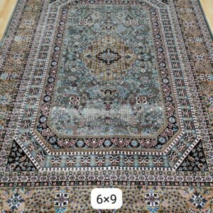 Kashmiri Persian Design Carpet for Living Room Bedroom and for Hall | Machine woven Designer Anti Skid Carpets 6 Feet X 9 Feet