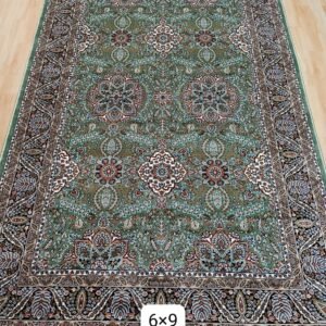 Kashmiri Persian Design Carpet for Living Room Bedroom and for Hall | Machine woven Designer Anti Skid Carpets 6 Feet X 9 Feet