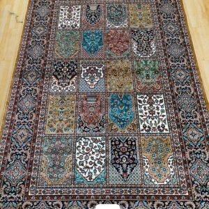 Kashmiri Persian Design Carpet for Living Room Bedroom and for Hall | Machine woven Designer Anti Skid Carpets 6 Feet X 9 Feet