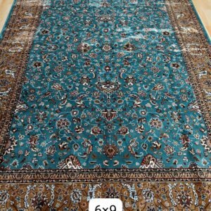 Kashmiri Persian Design Carpet for Living Room Bedroom and for Hall | Machine woven Designer Anti Skid Carpets 6 Feet X 9 Feet