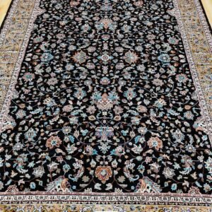 Kashmiri Persian Design Carpet for Living Room Bedroom and for Hall | Machine woven Designer Anti Skid Carpets 6 Feet X 9 Feet