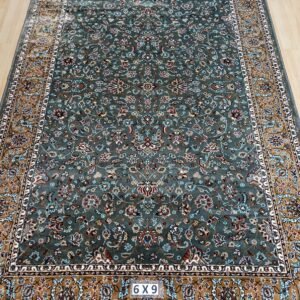 Kashmiri Persian Design Carpet for Living Room Bedroom and for Hall | Machine woven Designer Anti Skid Carpets 6 Feet X 9 Feet