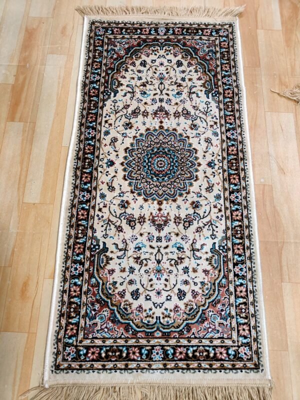 Kashmiri Persian Design Carpet for Living Room Bedroom and for Hall | Machine woven Designer Anti Skid Carpets 2 Feet X 4 Feet