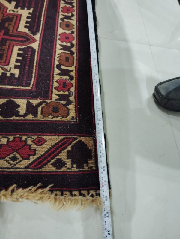 The Afghan hand-spun & hand-knotted Kilims carpets, Ethnic Afghan Red Rug, Ideal for a Farmhouse or Shabby Chic Home Decor, Perfect for a Formal Dining Room or Home Office, 3.0 Feet X 5.0 Feet - Image 4