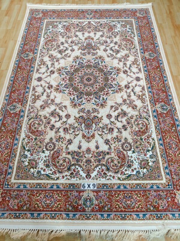 Ultra Premium Highest Density Imported  Irani Persian Silk Carpet for Your Living Room, Hall & Dinning Area 6 Feet x 9 Feet