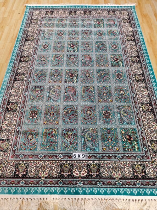 Ultra Premium Highest Density Imported  Irani Persian Silk Carpet for Your Living Room, Hall & Dinning Area 6 Feet x 9 Feet