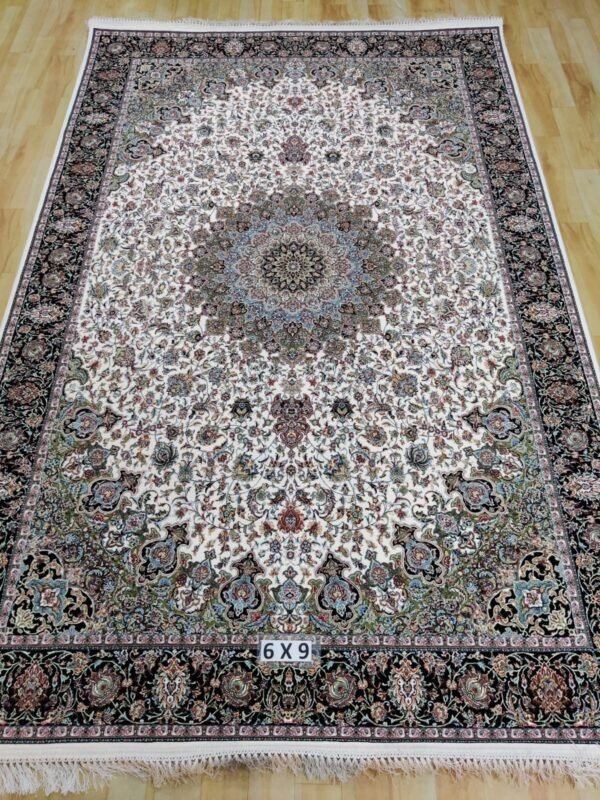 Ultra Premium Highest Density Imported  Irani Persian Silk Carpet for Your Living Room, Hall & Dinning Area 6 Feet x 9 Feet